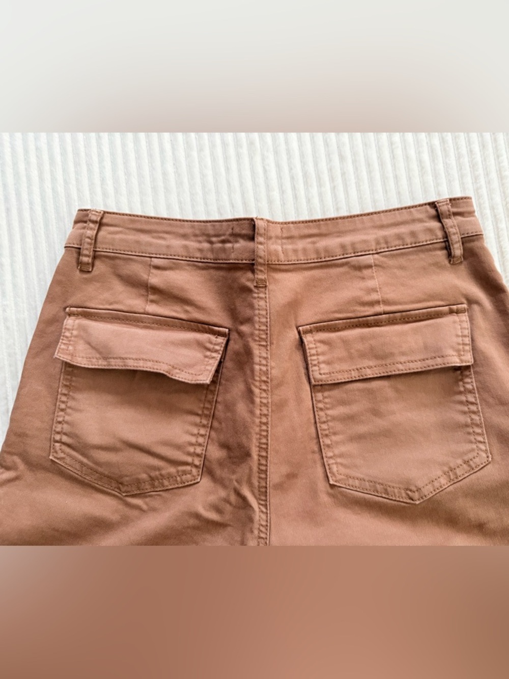 NWOT Kut from the Kloth Hi Rise Wide Leg Utility Pants in Tan Women’s 8 - Picture 8 of 8